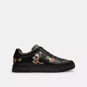 Adidași Disney X Coach Sneakerși înalți cu imprimeu cu autocolante