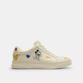 Adidași Disney X Coach Sneakerși înalți cu imprimeu cu autocolante