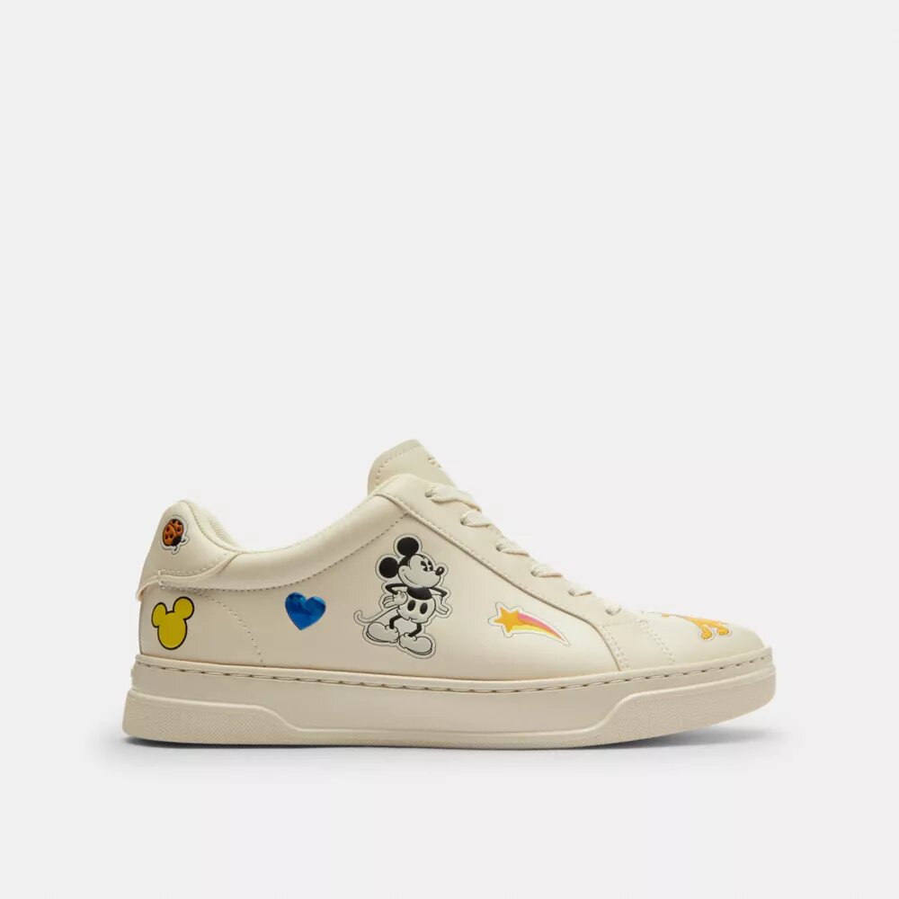 Adidași Disney X Coach Sneakerși înalți cu imprimeu cu autocolante
