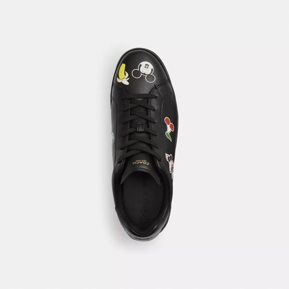 Adidași Disney X Coach Sneakerși înalți cu imprimeu cu autocolante