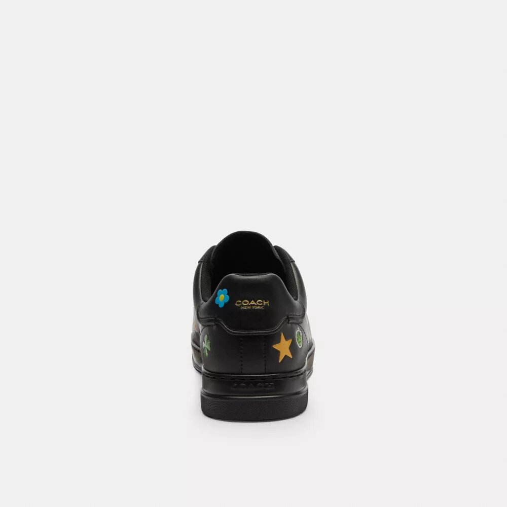 Adidași Disney X Coach Sneakerși înalți cu imprimeu cu autocolante