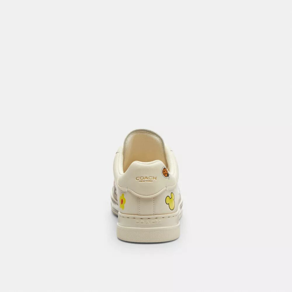 Adidași Disney X Coach Sneakerși înalți cu imprimeu cu autocolante