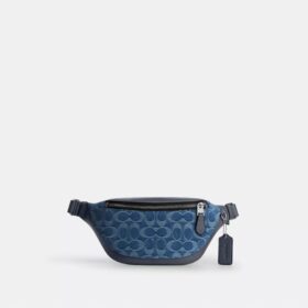 Borsetă de centură Warren Mini din denim semnătura