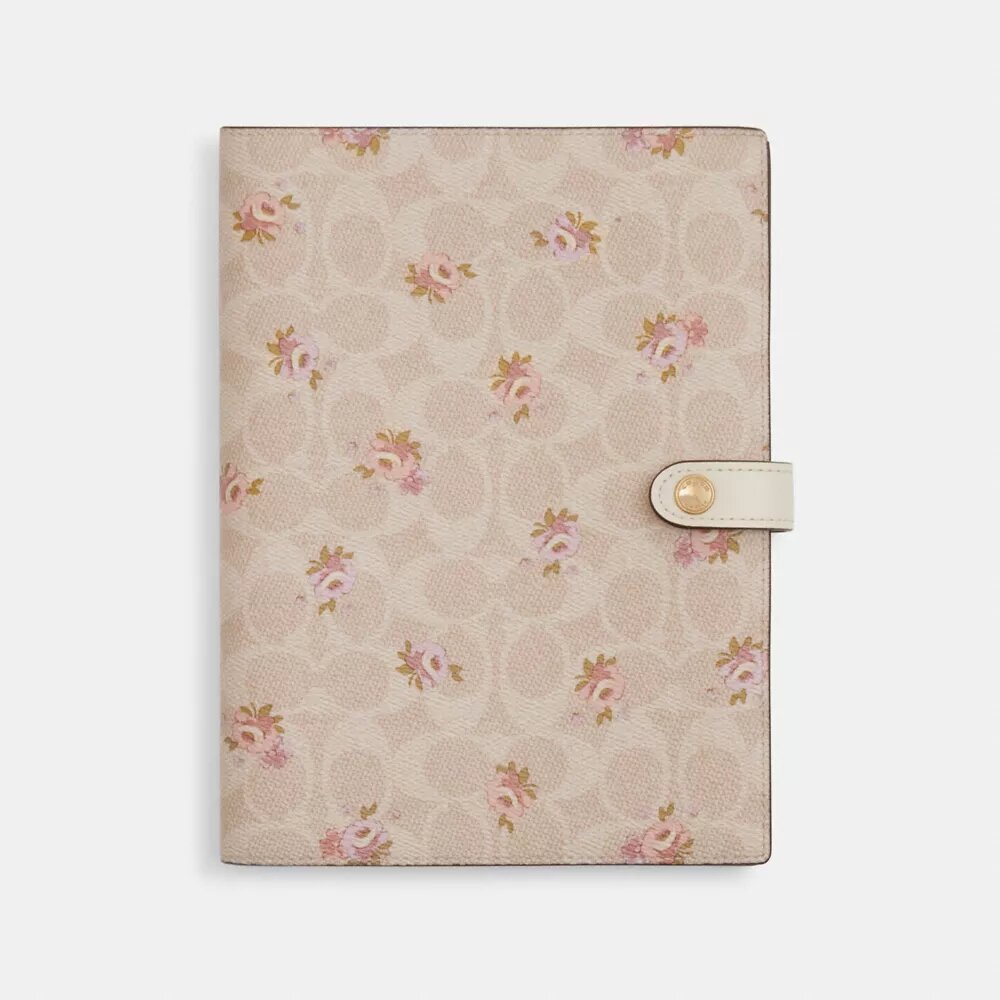 Caiet din Signature Canvas cu imprimeu floral