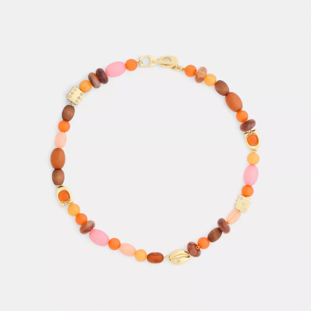 Colier tip choker cu mărgele