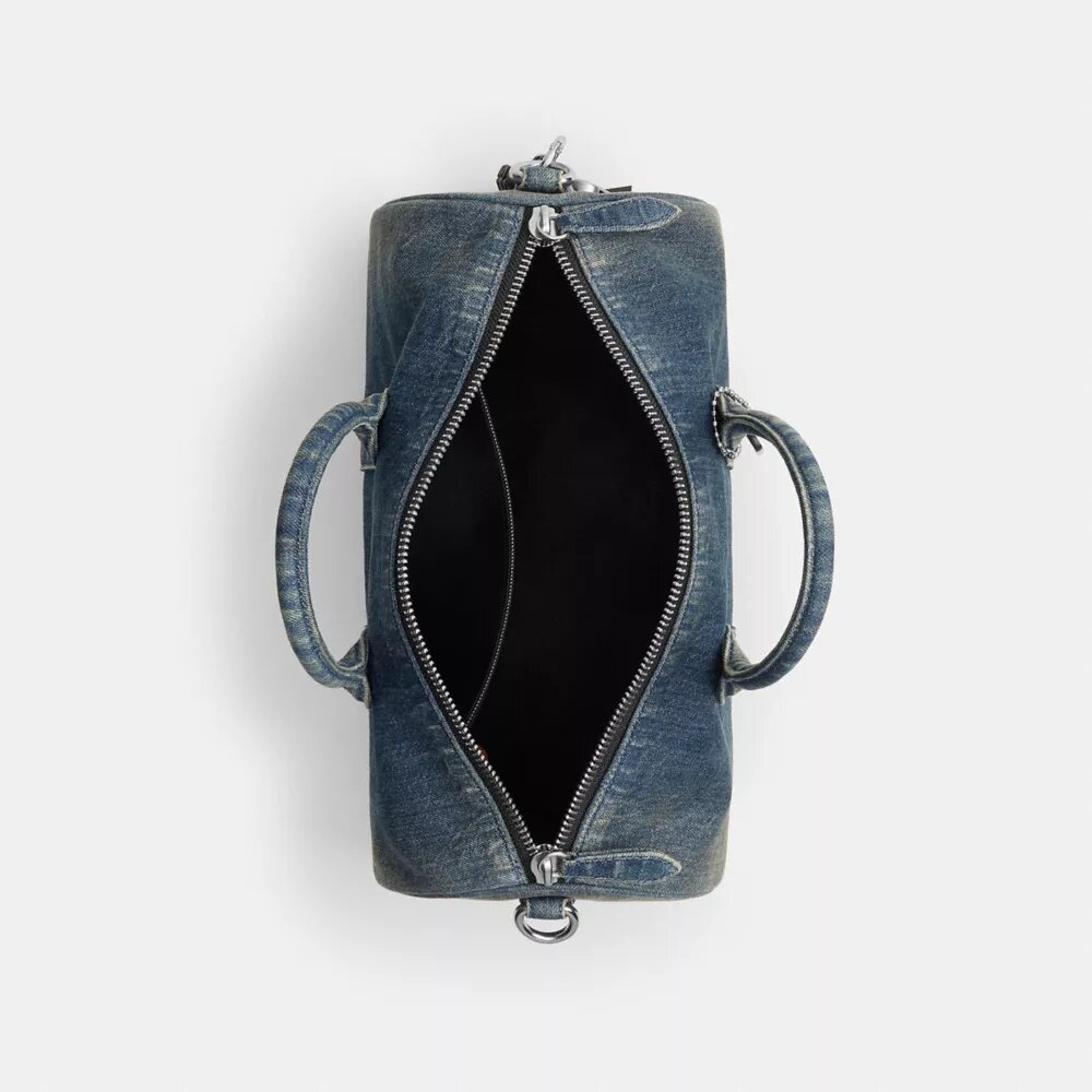 Compass din denim de bumbac regenerativ, cu pandantive