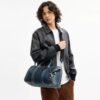 Compass din denim de bumbac regenerativ, cu pandantive