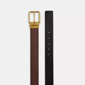 Curea reversibilă cu cataramă cu rolă pătrată, tăiată la măsură, 38 mm