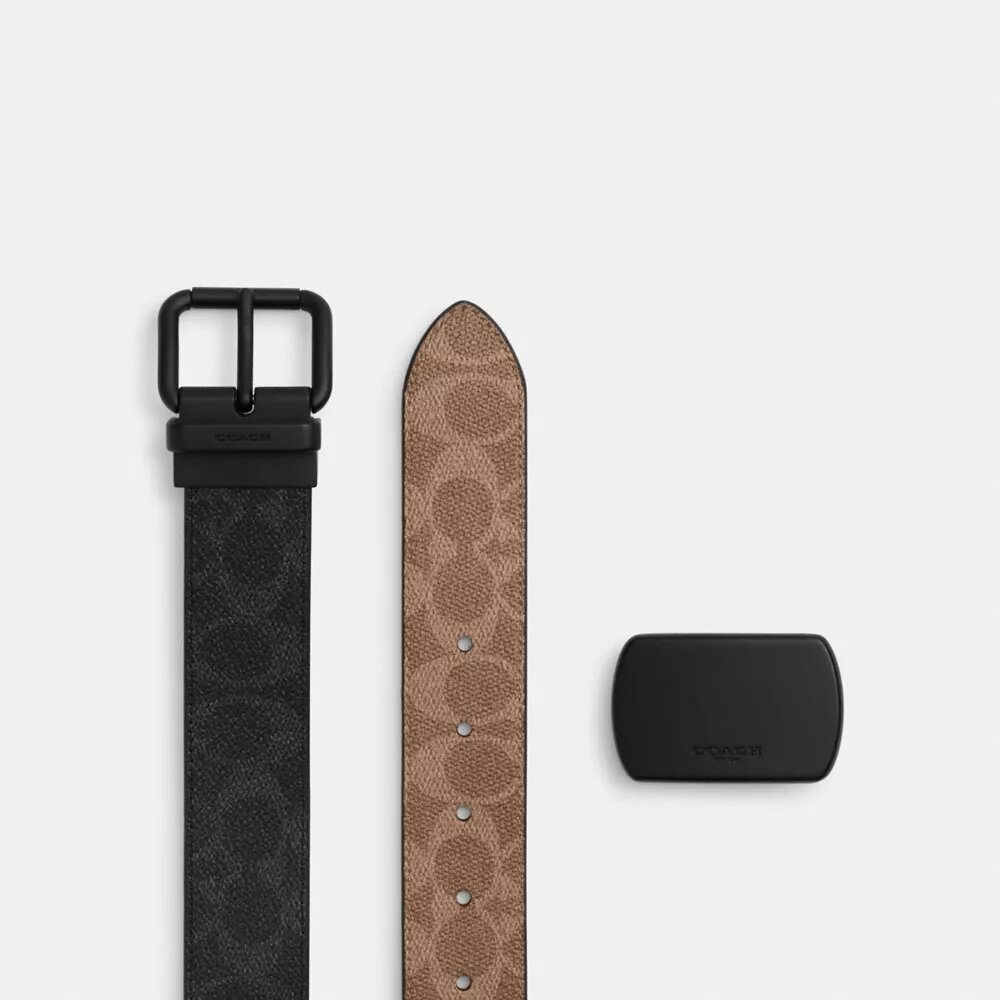 Curea reversibilă cu cataramă cu rolă, tăiată la dimensiune, 38 mm