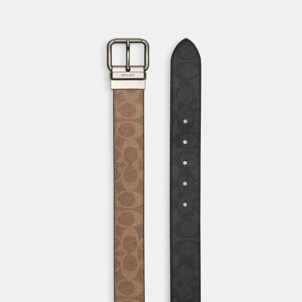 Curea reversibilă cu cataramă cu rolă, tăiată la măsură, 38 mm