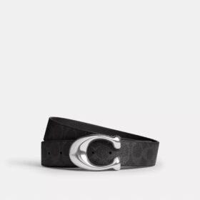 Curea reversibilă cu cataramă în formă de C sculptat, 38 mm