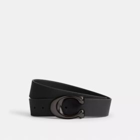 Curea reversibilă cu cataramă în formă de C sculptat, 38 mm