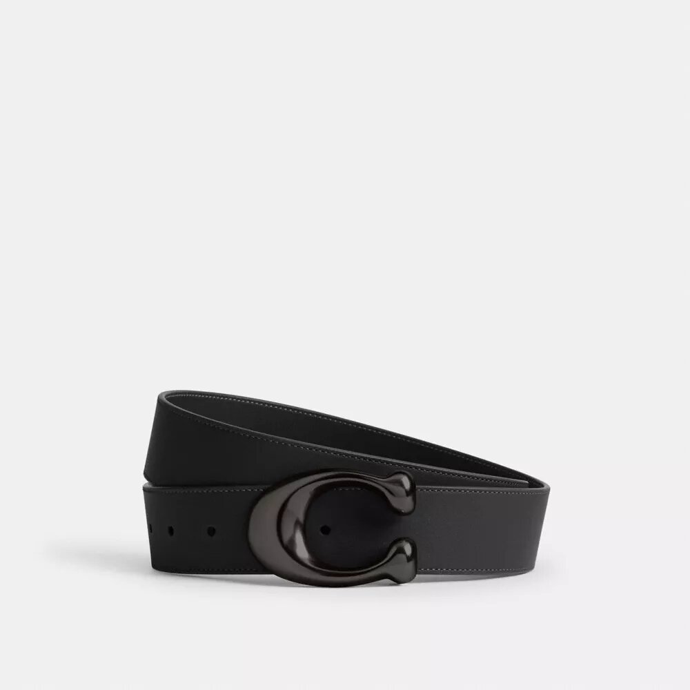Curea reversibilă cu cataramă în formă de C sculptat, 38 mm