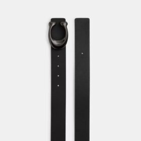 Curea reversibilă cu cataramă în formă de C sculptat, 38 mm