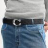 Curea reversibilă cu cataramă în formă de C sculptat, 38 mm