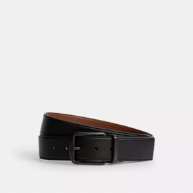 Curea reversibilă cu cataramă tip ham, tăiată la măsură, 38 mm