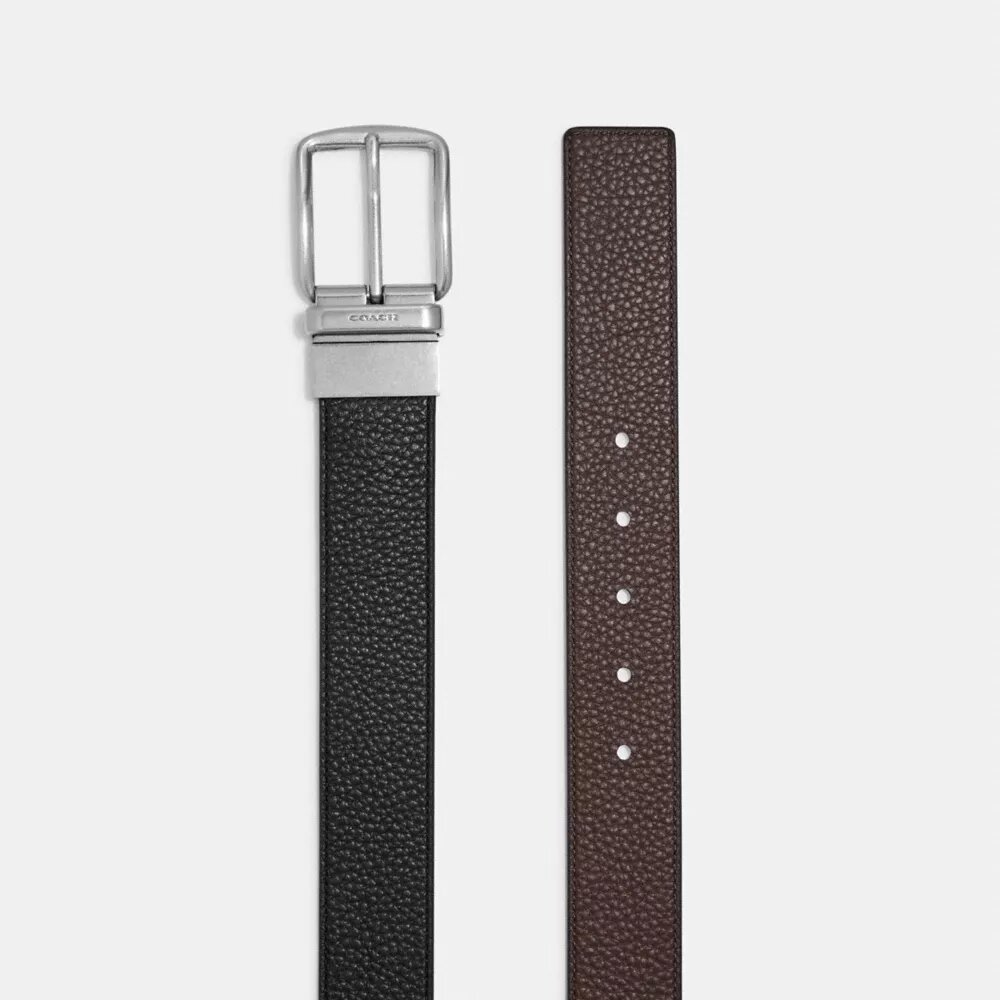 Curea reversibilă cu cataramă tip ham, tăiată la măsură, 38 mm