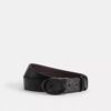 Curea reversibilă tăiată la dimensiune, cu cataramă emblematică, 38 mm