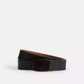 Curea reversibilă, tăiată la dimensiune, cu cataramă tip ham și placă în cutie, 38 mm