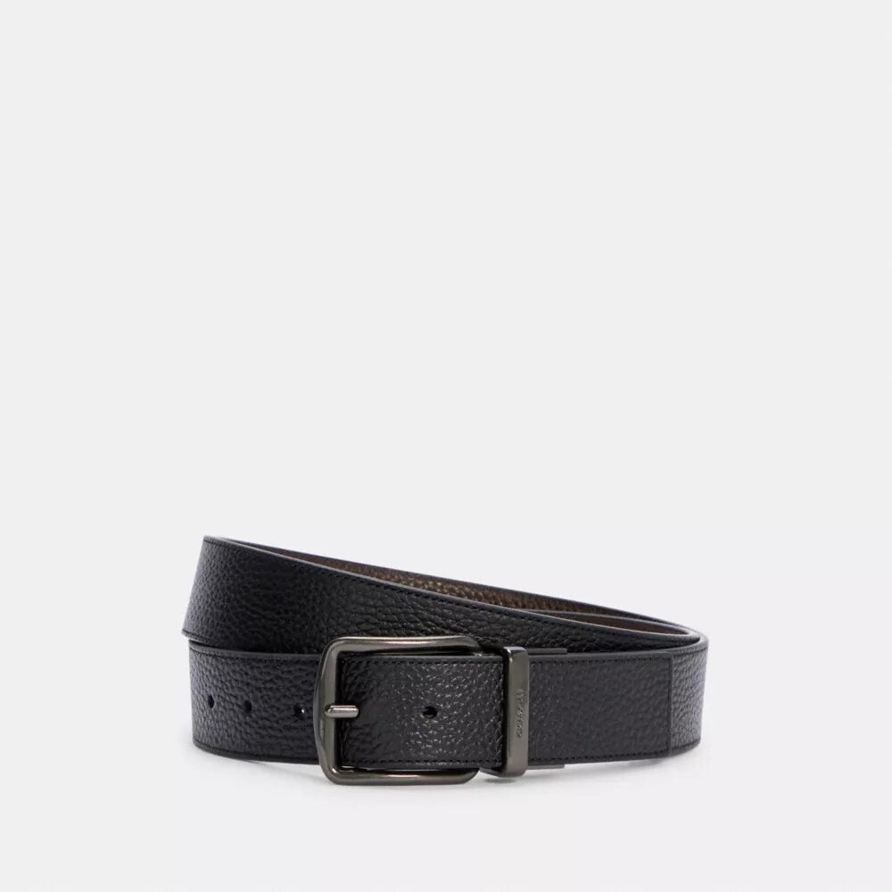 Curel reversibil, tăiat la măsură, cu cataramă tip ham, 38 mm