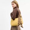 Eșarfă îngustă din mătase cu imprimeu „Wild Spots”