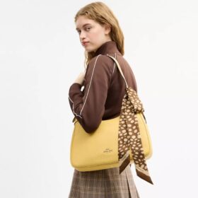 Eșarfă îngustă din mătase cu imprimeu „Wild Spots”