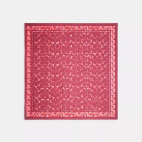 Eșarfă pătrată din mătase cu imprimeu „Rose Meadow”