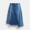 Fustă maxi din denim din bumbac organic