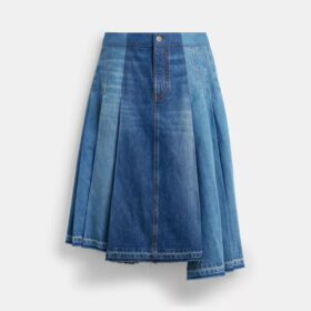 Fustă maxi din denim din bumbac organic