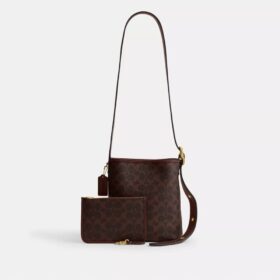 Geantă Bleecker Bucket 21 din Signature Canvas