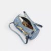 Geantă cilindrică Kisslock 28 din denim reciclat