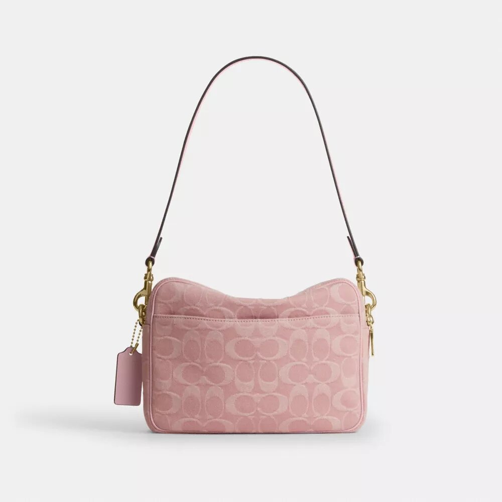 Geantă crossbody Carey din denim caracteristic