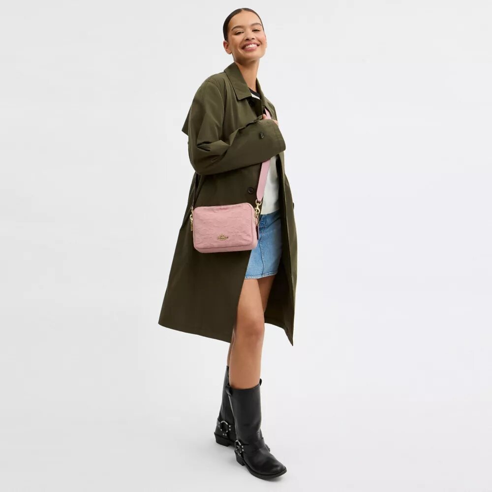 Geantă crossbody Carey din denim caracteristic