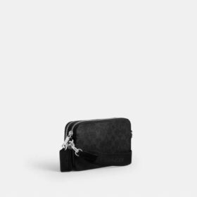 Geantă crossbody Clinton din Signature Canvas