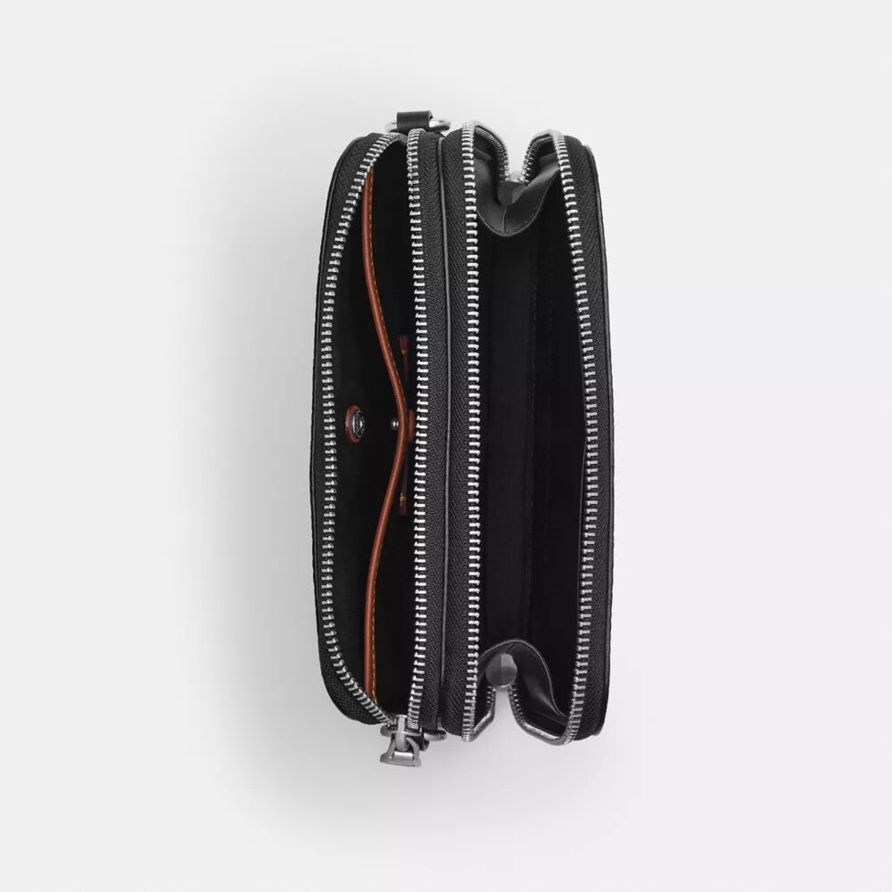 Geantă crossbody Clinton din Signature Canvas