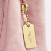 Geantă crossbody Elodie 18 din denim „Loved” cu matlasare