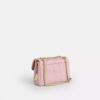 Geantă crossbody Elodie 18 din denim „Loved” cu matlasare