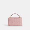 Geantă crossbody Elodie 18 din denim „Loved” cu matlasare