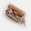 Geantă crossbody Elodie 18 din denim „Loved” cu matlasare