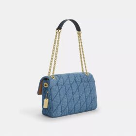 Geantă crossbody Elodie din bumbac regenerativ cu matlasare