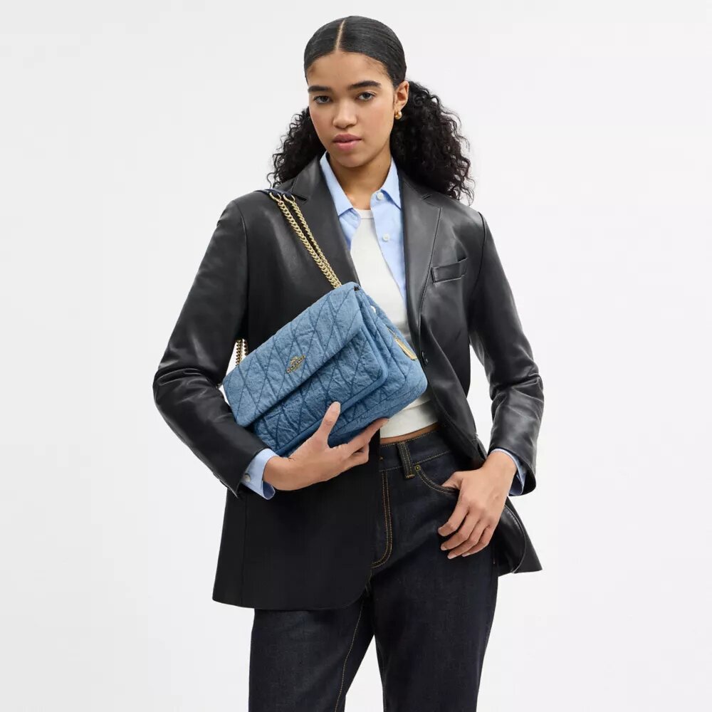Geantă crossbody Elodie din bumbac regenerativ cu matlasare