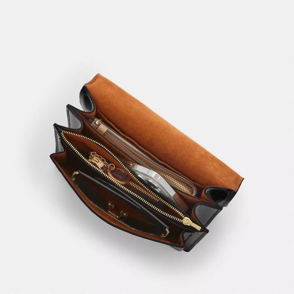 Geantă crossbody Klare din piele semnătură