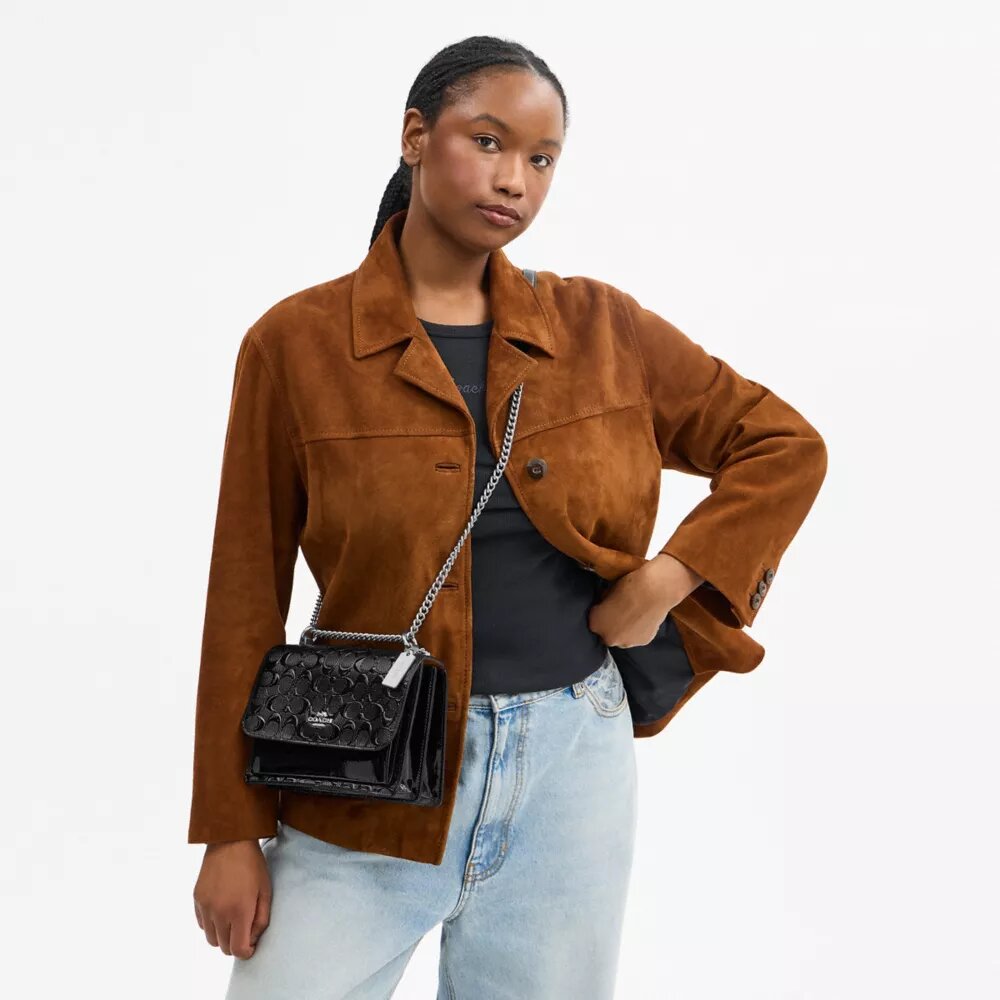 Geantă crossbody Klare din piele semnătură