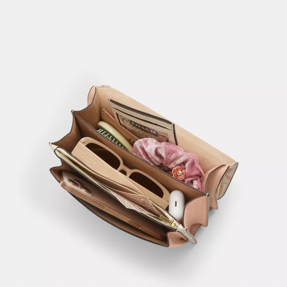 Geantă crossbody Klare din Signature Canvas