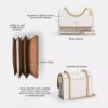 Geantă crossbody Klare din Signature Canvas