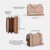 Geantă crossbody Klare din Signature Canvas