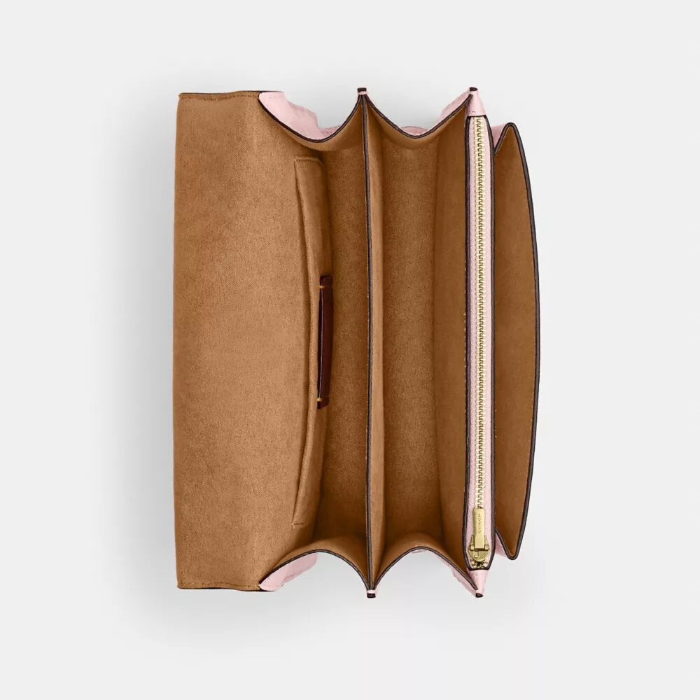 Geantă crossbody Klare din Signature Canvas cu pandantive