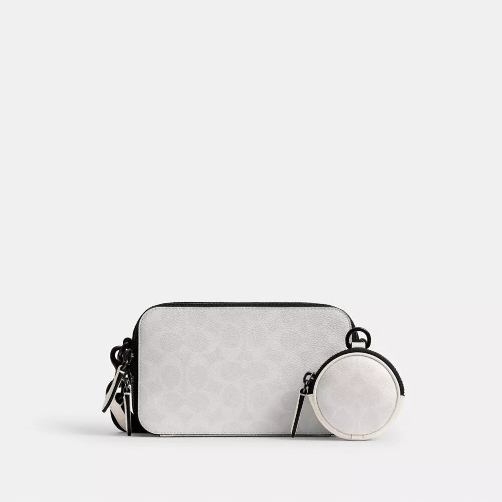 Geantă crossbody subțire Charter din Signature Canvas