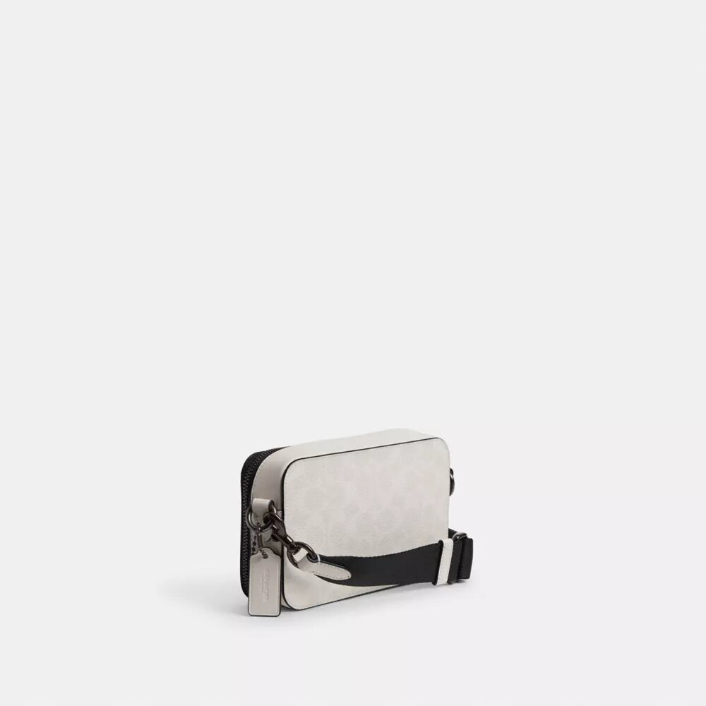 Geantă crossbody subțire Charter din Signature Canvas