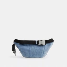 Geantă de centură Travis 35 din denim uzat, cu pandantive pentru genți